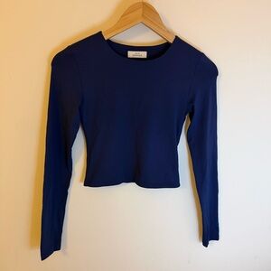 Aritzia Contour Crew Cropped Longsleeve